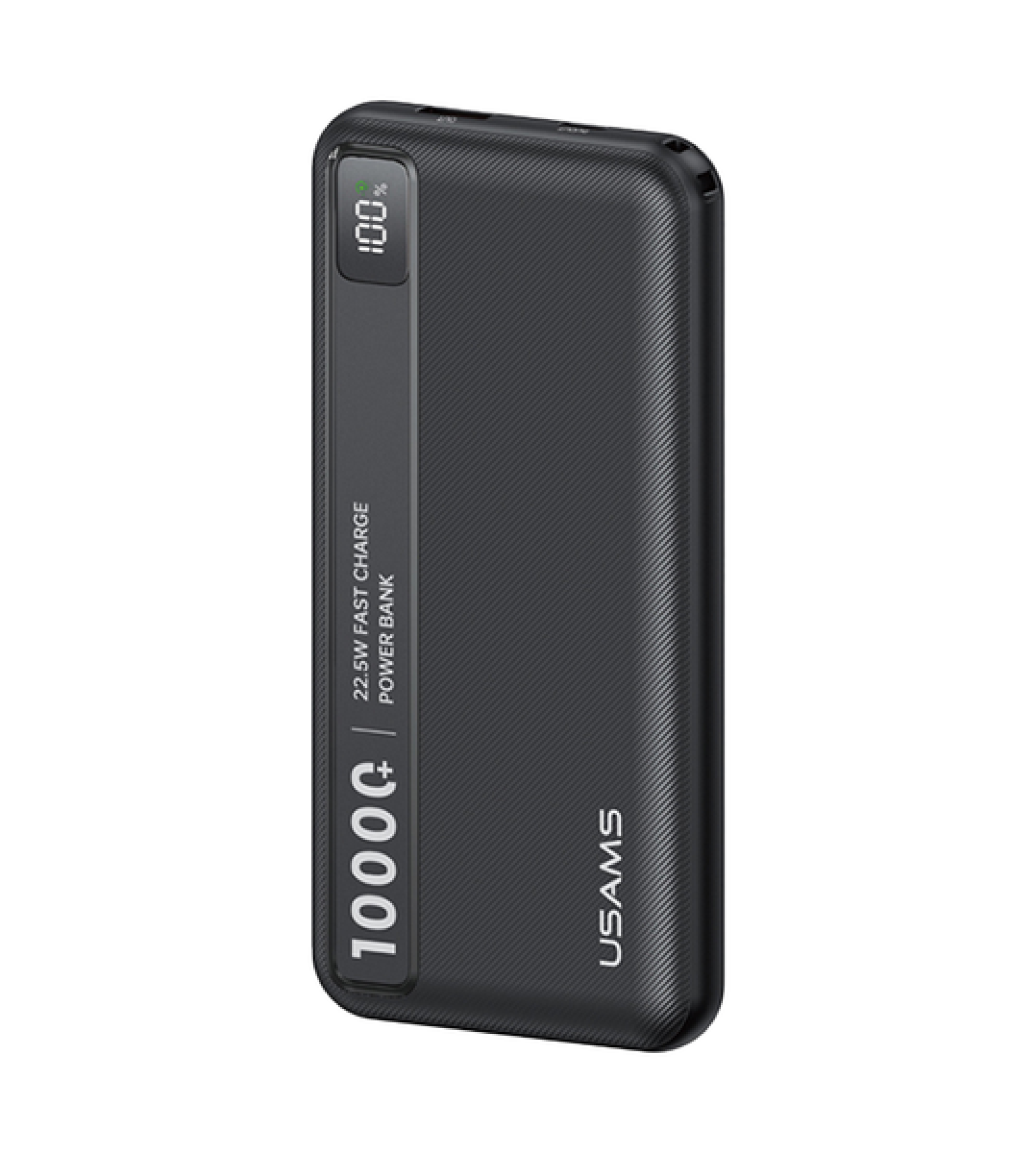 Pin Dự Phòng USAMS CD263 10000mAh 22.5W (1*Type-C + 1*USB-A Port, Digital Display, 3C Certification)